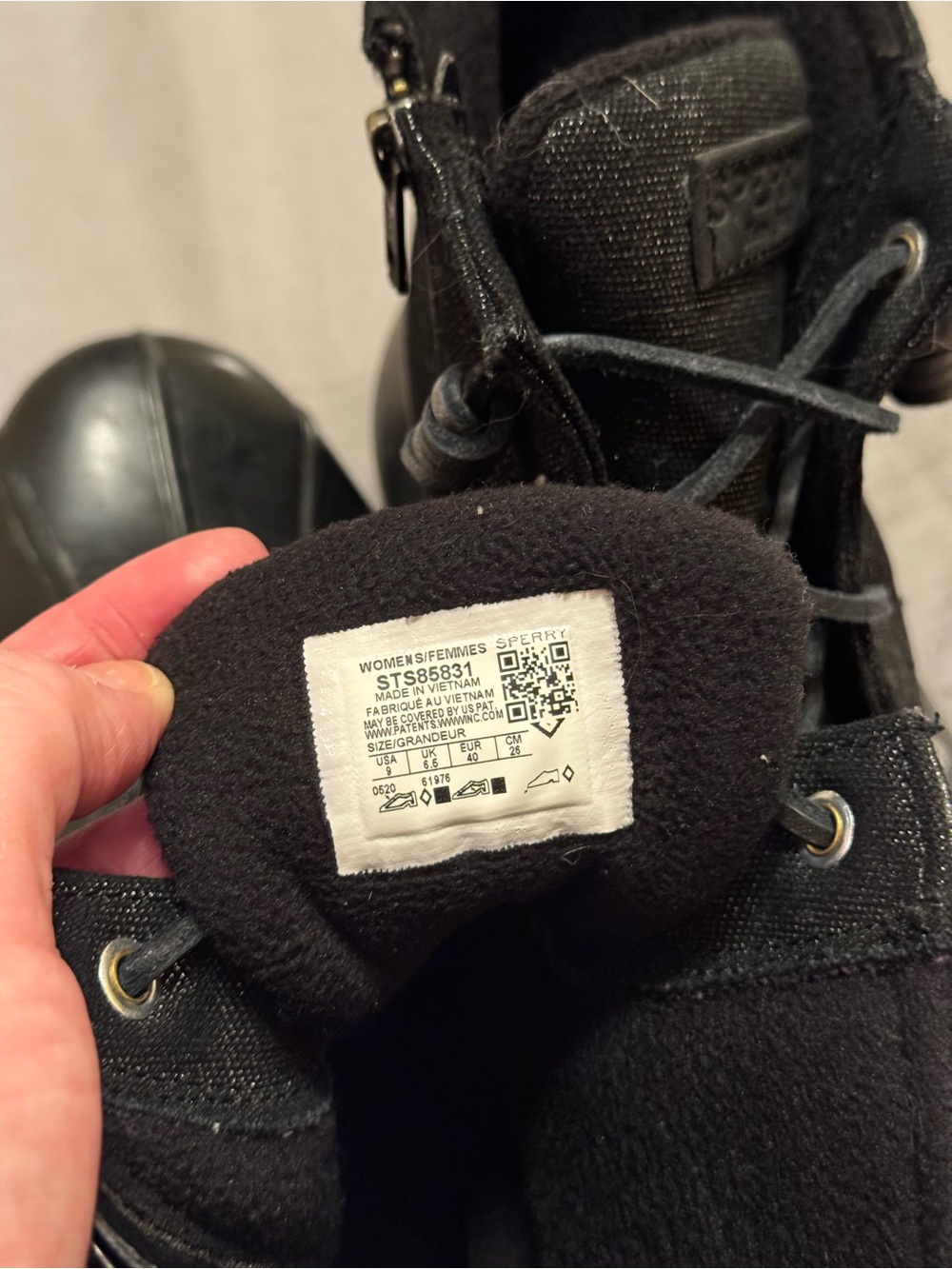 Sperry Black Duck Boots Ankle Booties - Picture 7 of 7